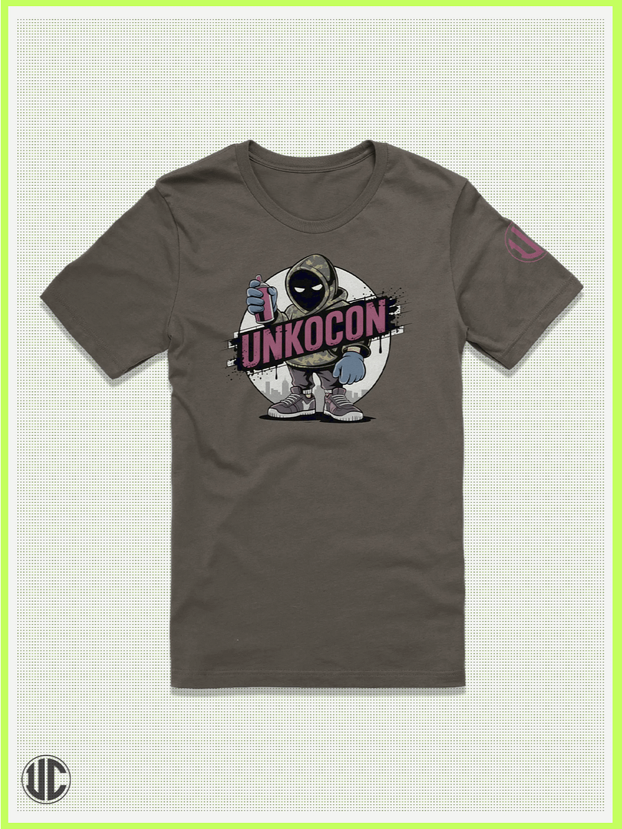 UnkoCon Graff Artist – Streetwear Spray Can Graphic Tee product image (1)