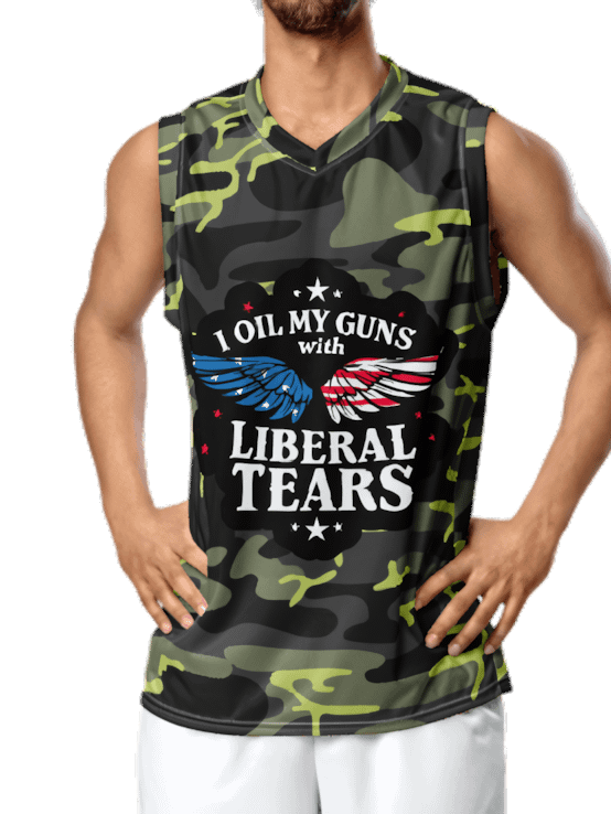 Basketball Jersey: Liberal Tears Gun Oil product image (1)