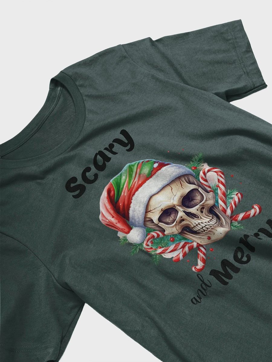 Festive Skull Santa Hat T-Shirt product image (3)
