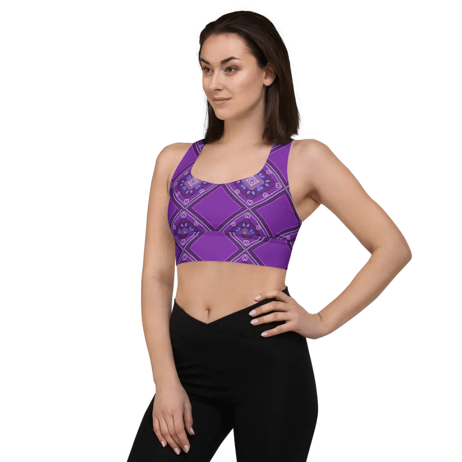 Purple_Pattern Sports Bra product image (3)