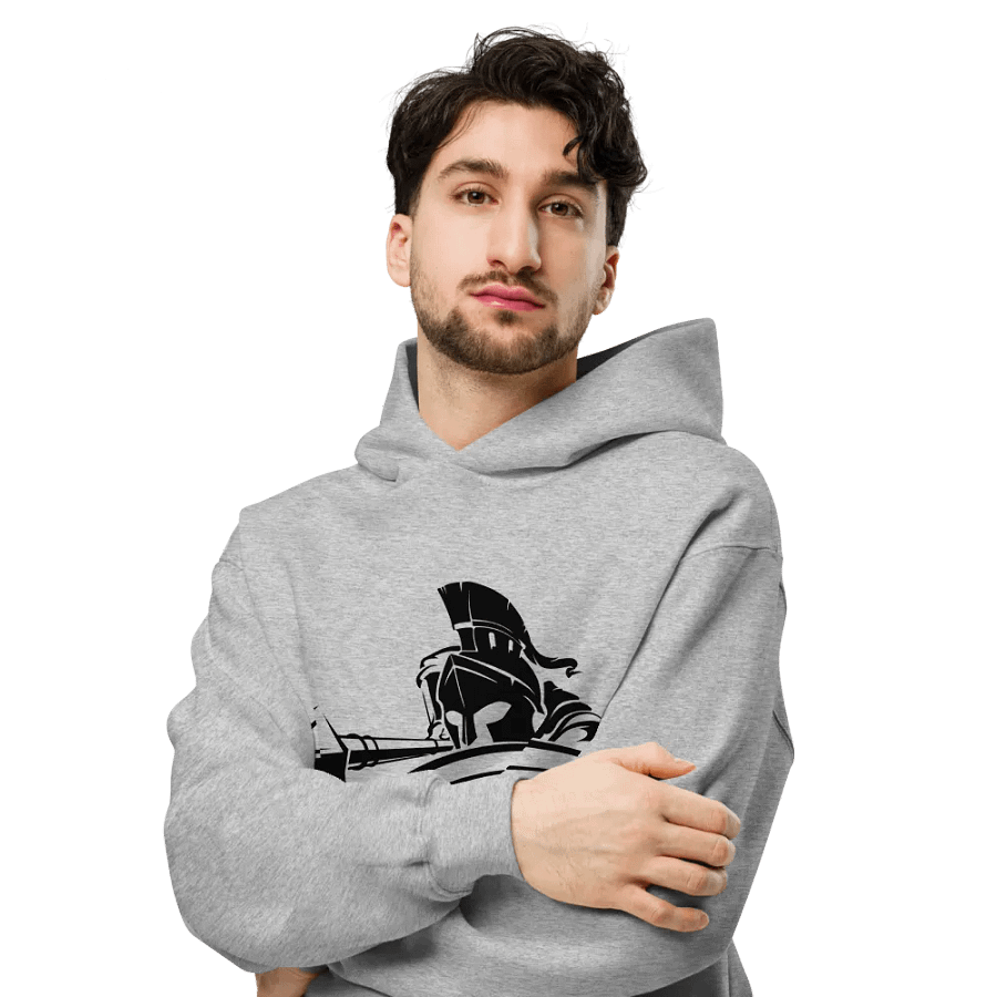 Grey Spartan Hoodie product image (6)