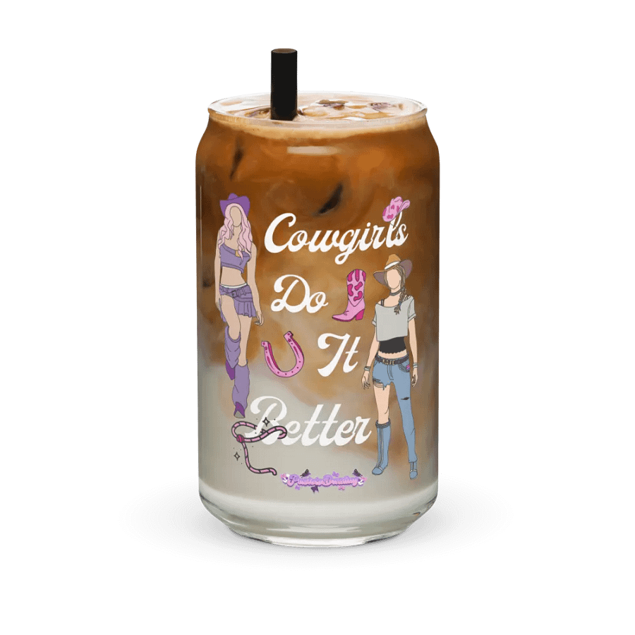 Cowgirls Do It Better Glass Can product image (36)