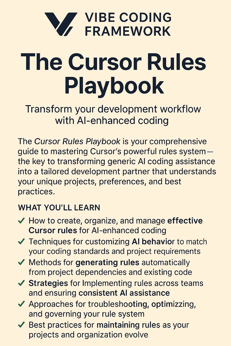 The Cursor Rules Playbook: Leveraging AI to Transform Your Development Workflow product image (2)