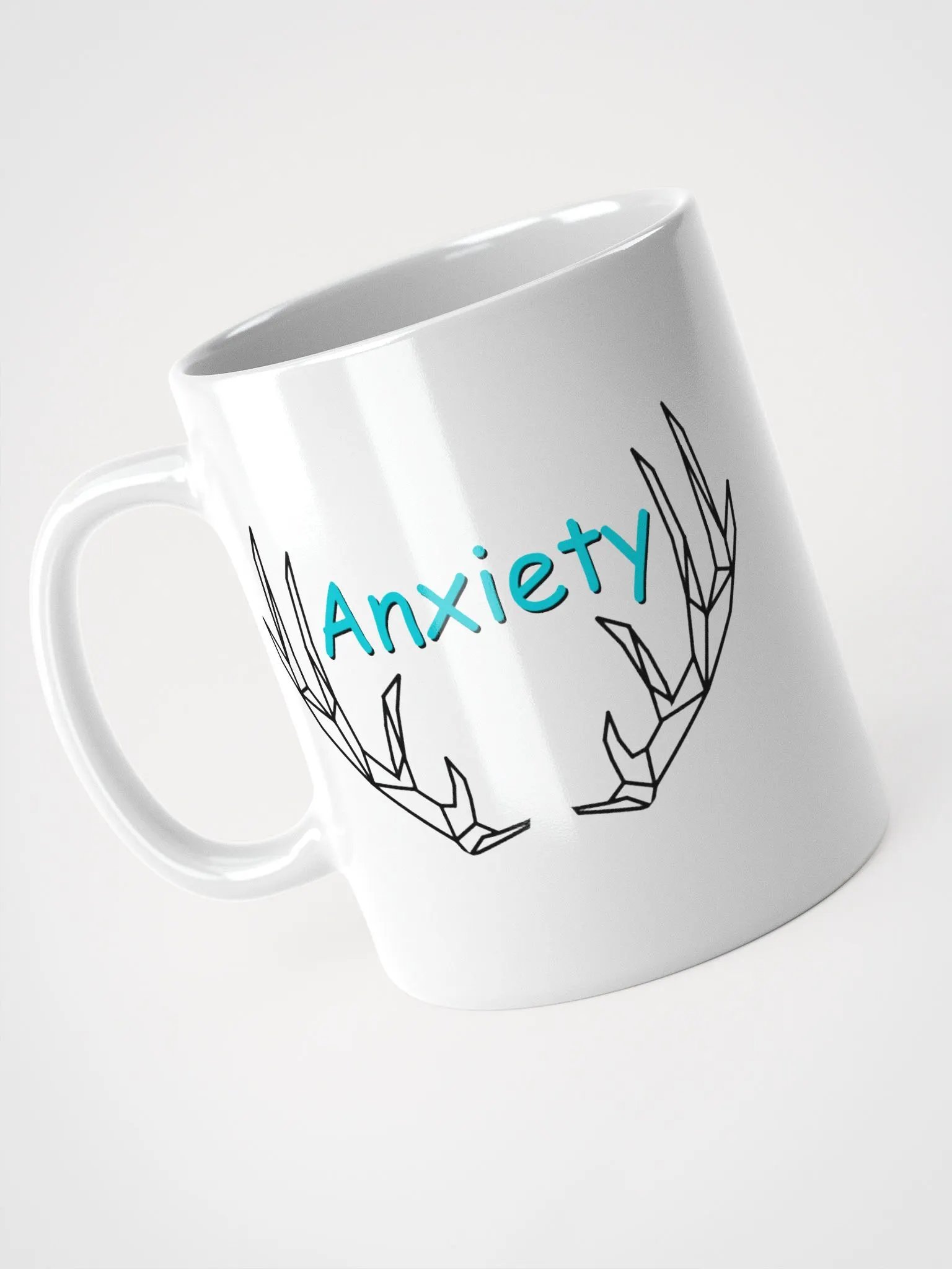 Anxiety Mug - White & Blue product image (5)