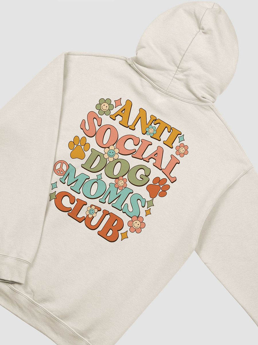 Anti Social Dog Moms Club Retro Hooded Sweatshirt | Funny Introvert Hoodie for Dog Moms product image (37)