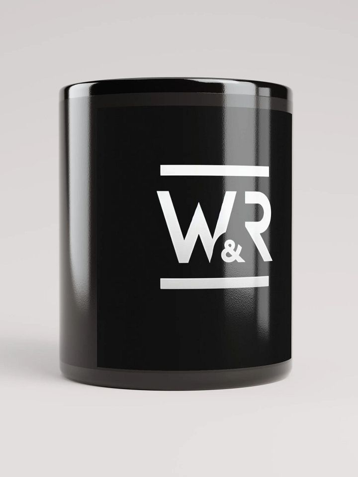 Stylish W&R Logo Black Glossy Mug product image (1)