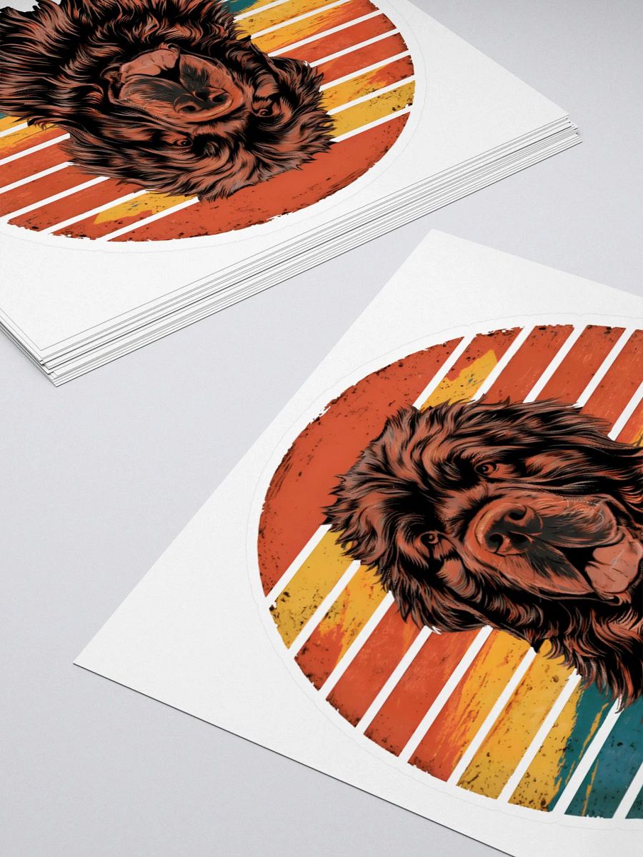 Vintage Newfoundland Dog Lover Sticker product image (11)