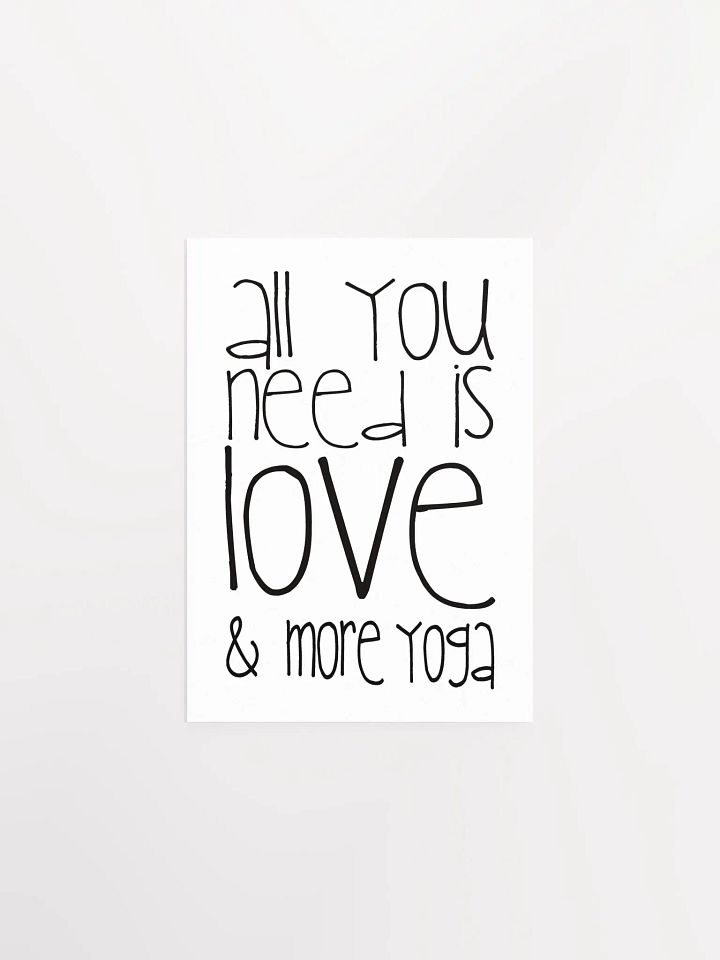 Love & Yoga Whimsical Poster product image (2)
