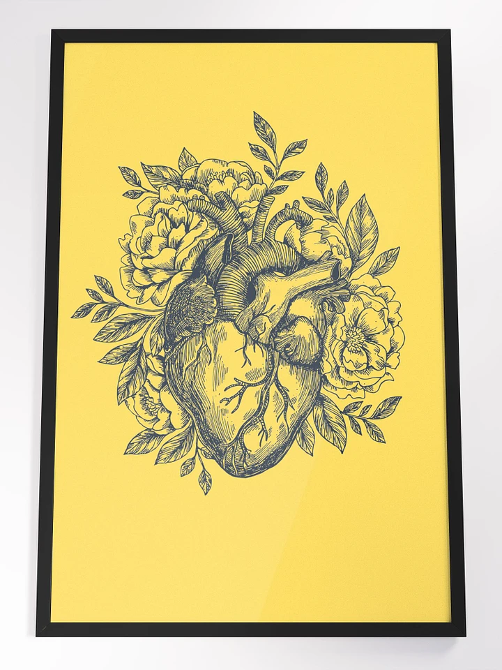 Blooming Heart: Floral Anatomy Wall Art product image (1)