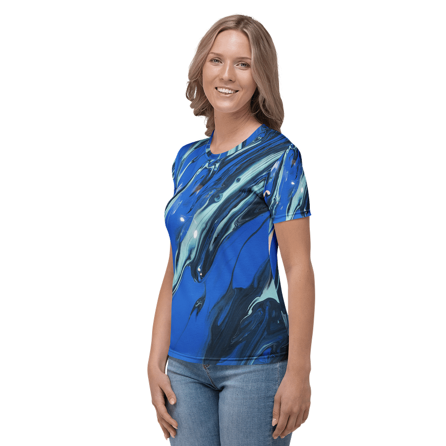 Blue Waves of Pouring art - All over print product image (3)