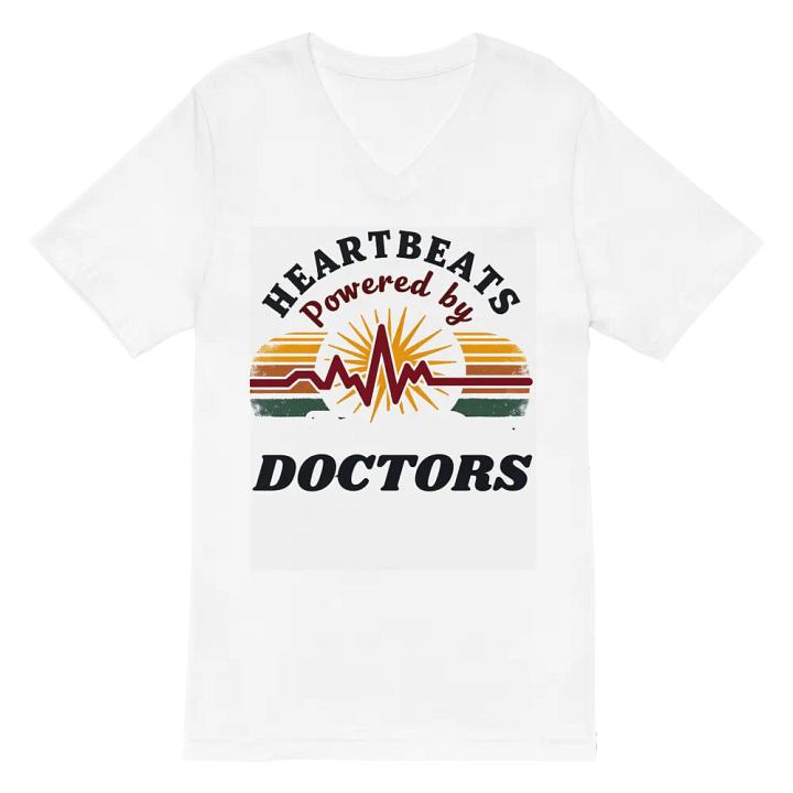 HEARTBEATS Powered by DOCTORS Graphic V-Neck Tee product image (2)
