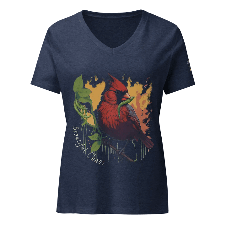 Beautiful Chaos - Green Bean Thief | Women’s V-Neck T-Shirt product image (21)