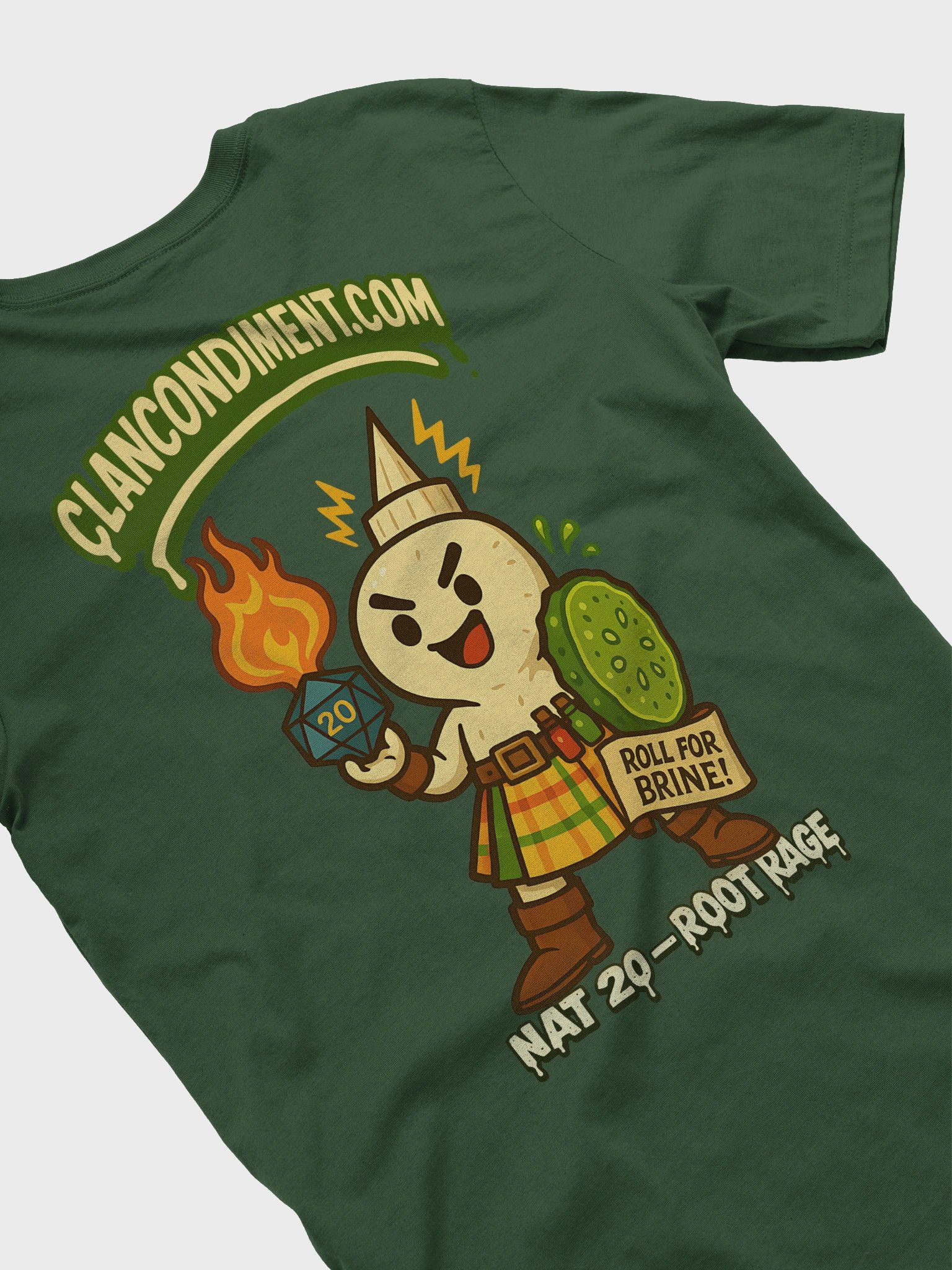 NAT 20 Root Rage Horseradish Tee | Tabletop RPG T-Shirt product image (1)