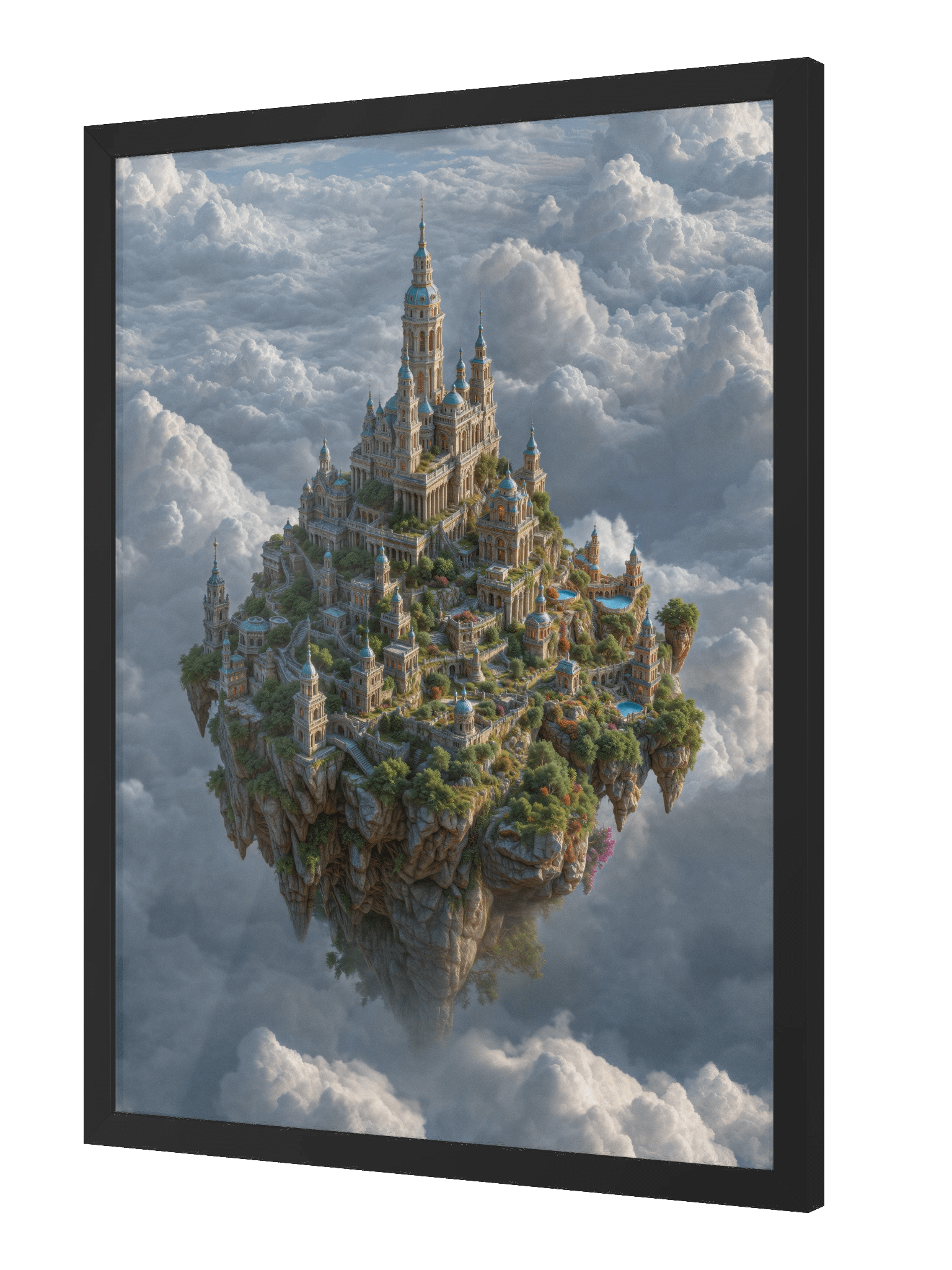 The Cloudline Citadel – Framed Poster product image (4)
