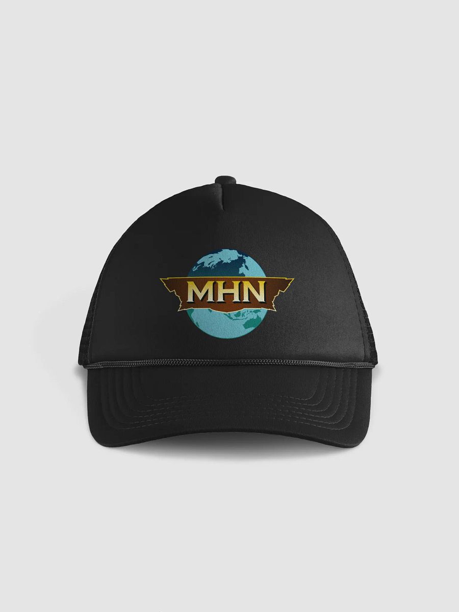 MHN Globe Emblem Trucker Hat BLACK/GREEN product image (1)