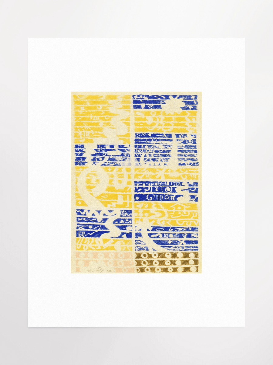 Blue Gold Pink Brown 03.15.90 Print product image (2)