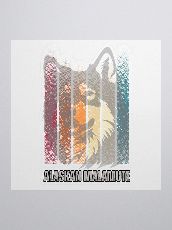 Alaskan Malamute Light Gradation Color Sticker product image (2)