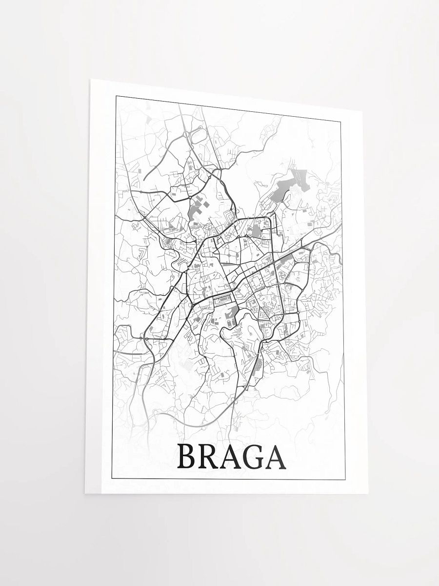 Braga, Portugal, city map print product image (11)