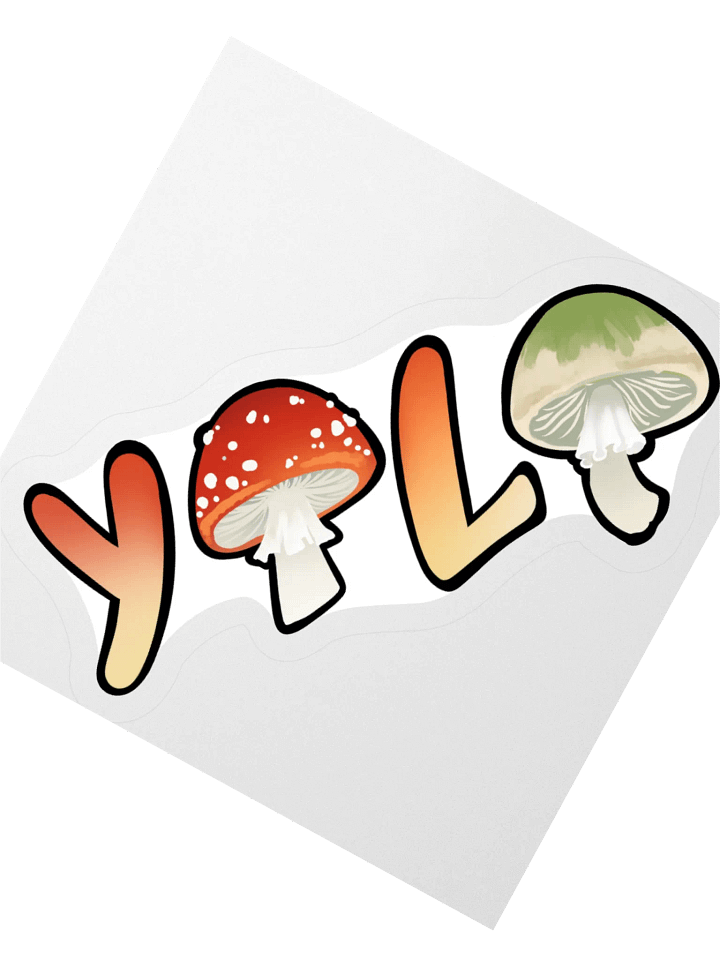Yolo Mushroom Sticker product image (5)