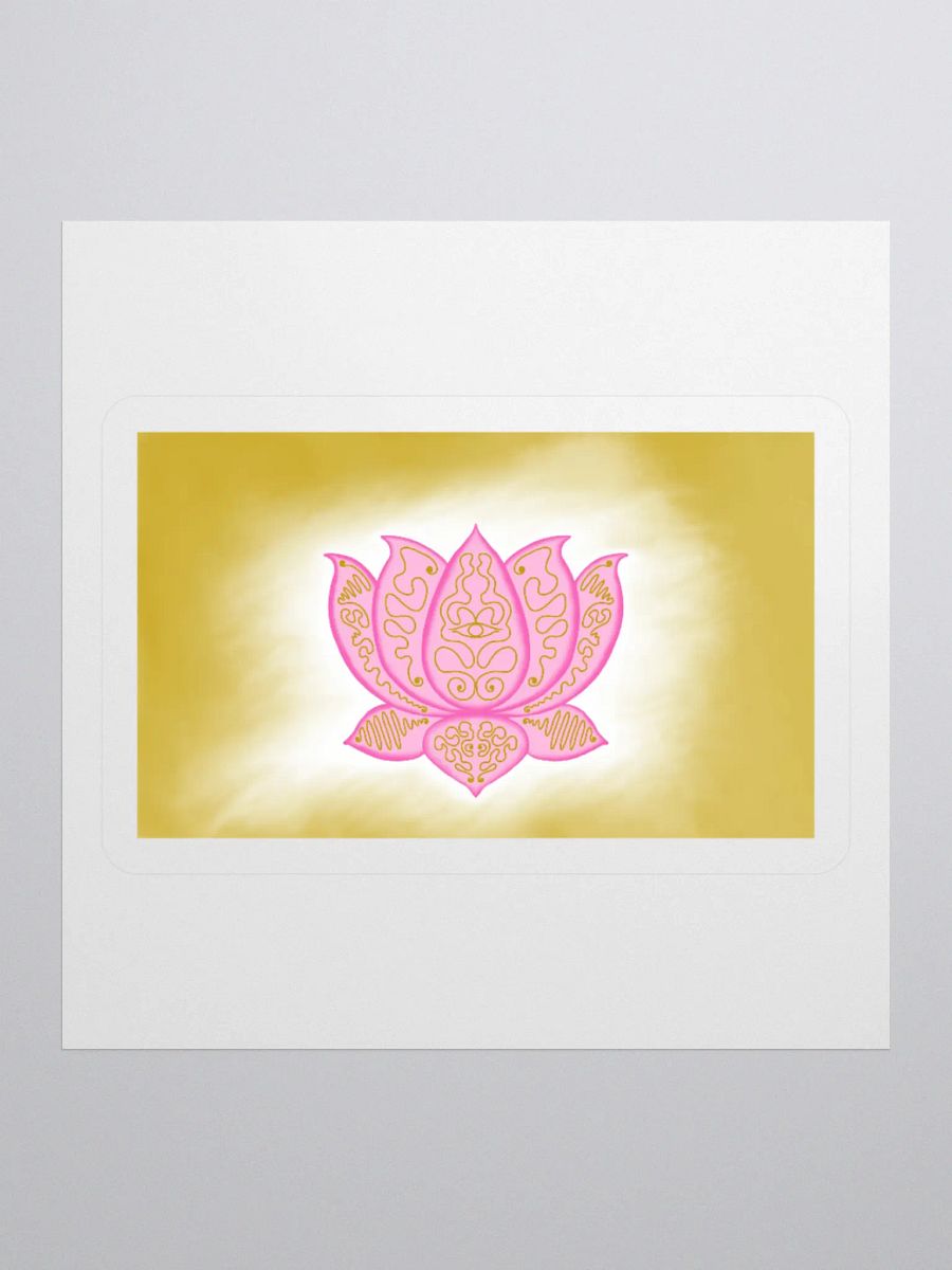 Golden Lotus Kiss Cut Stickers product image (1)
