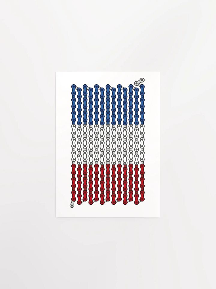 France Bike Chain Flag Poster product image (2)