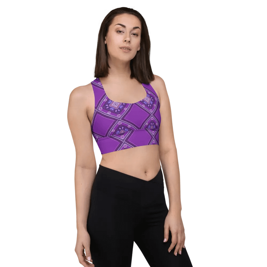 Purple_Pattern Sports Bra product image (4)