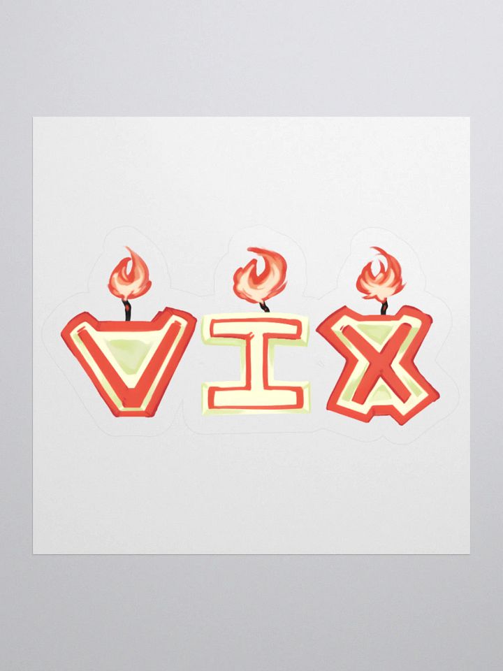 "VIX" Candles Sticker product image (2)
