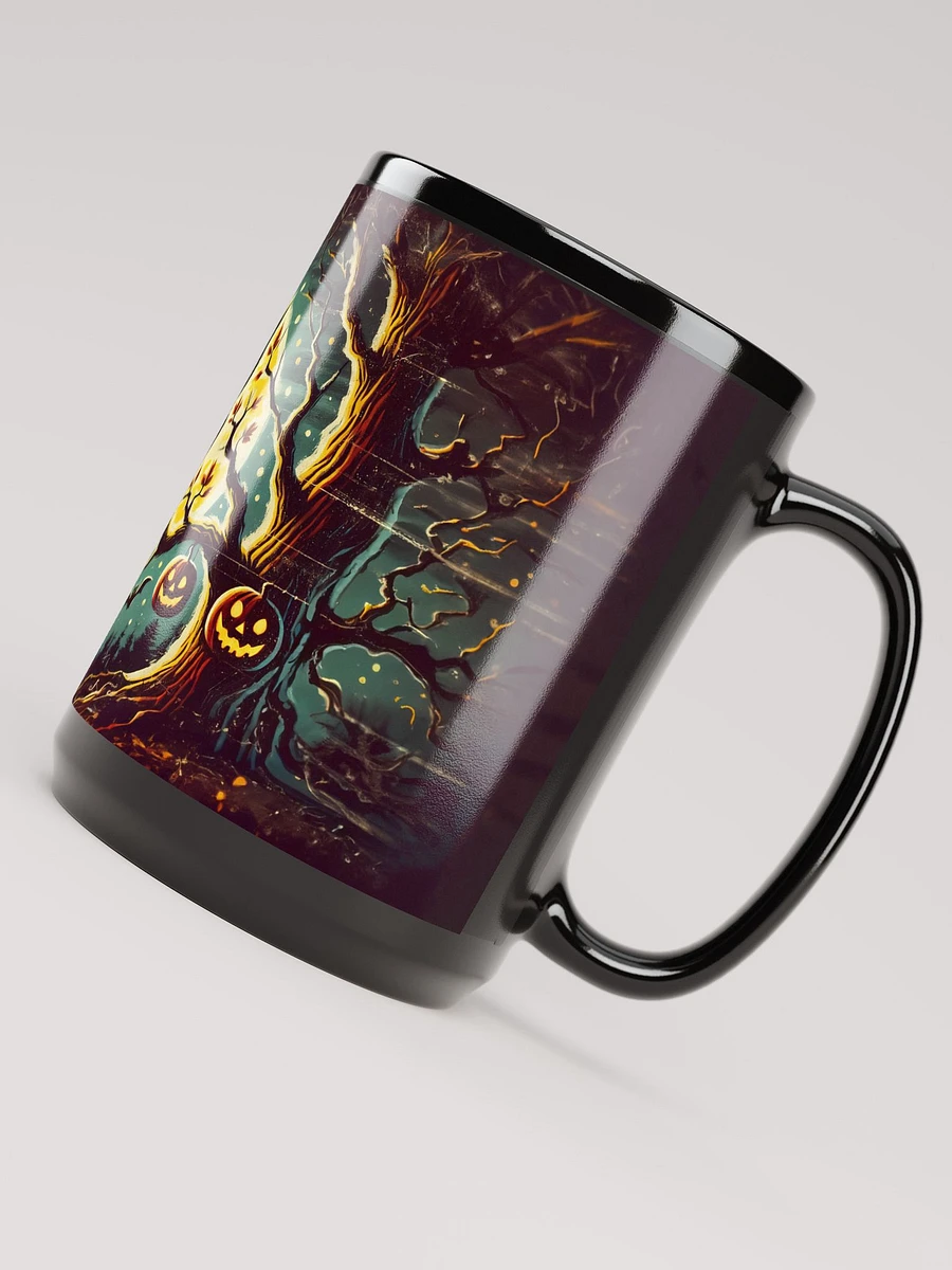 Owl Full Moon Black Glossy Mug product image (5)