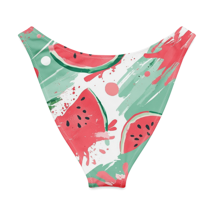 Watermelon Mint Granita Cream V-Cut Bikini Bottoms product image (7)