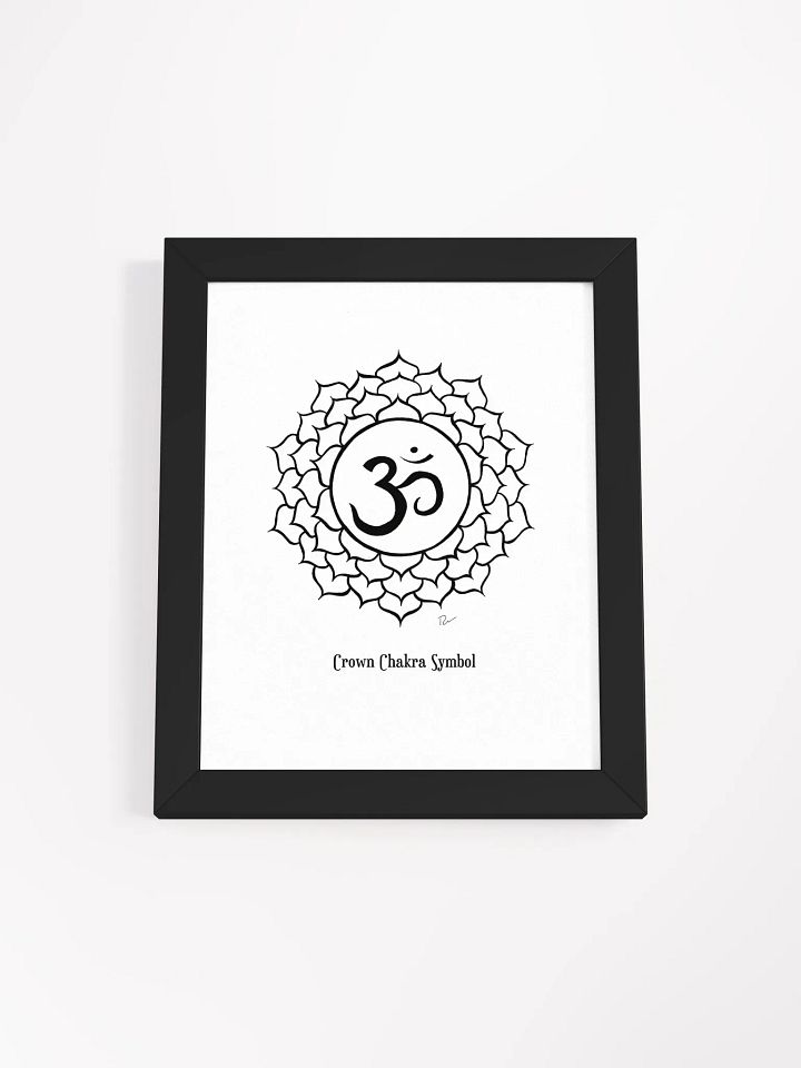 Crown Chakra Symbol Framed Art product image (1)
