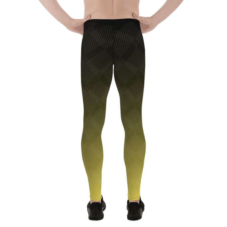 yellow wave male leggings product image (7)