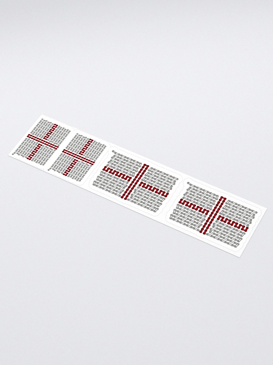 England Bike Chain Flag Stickers, Mixed Size 4 Pack product image (1)