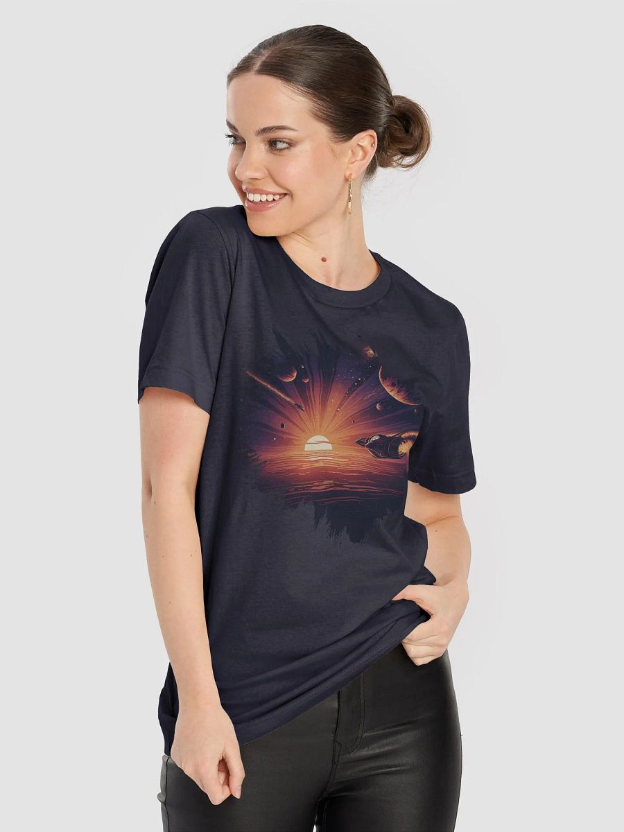 Retro Alien World Sunrise UFO Race product image (8)