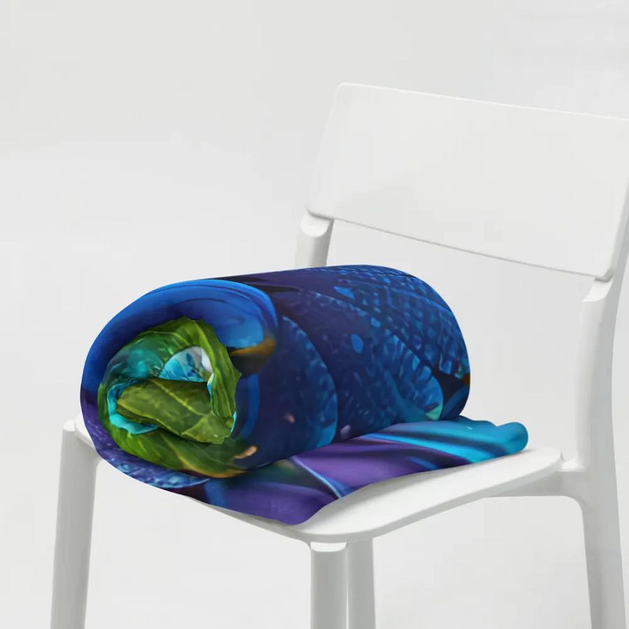 Kawaiikitten Exclusive Premium Dew Drop Throw Art Blanket product image (10)