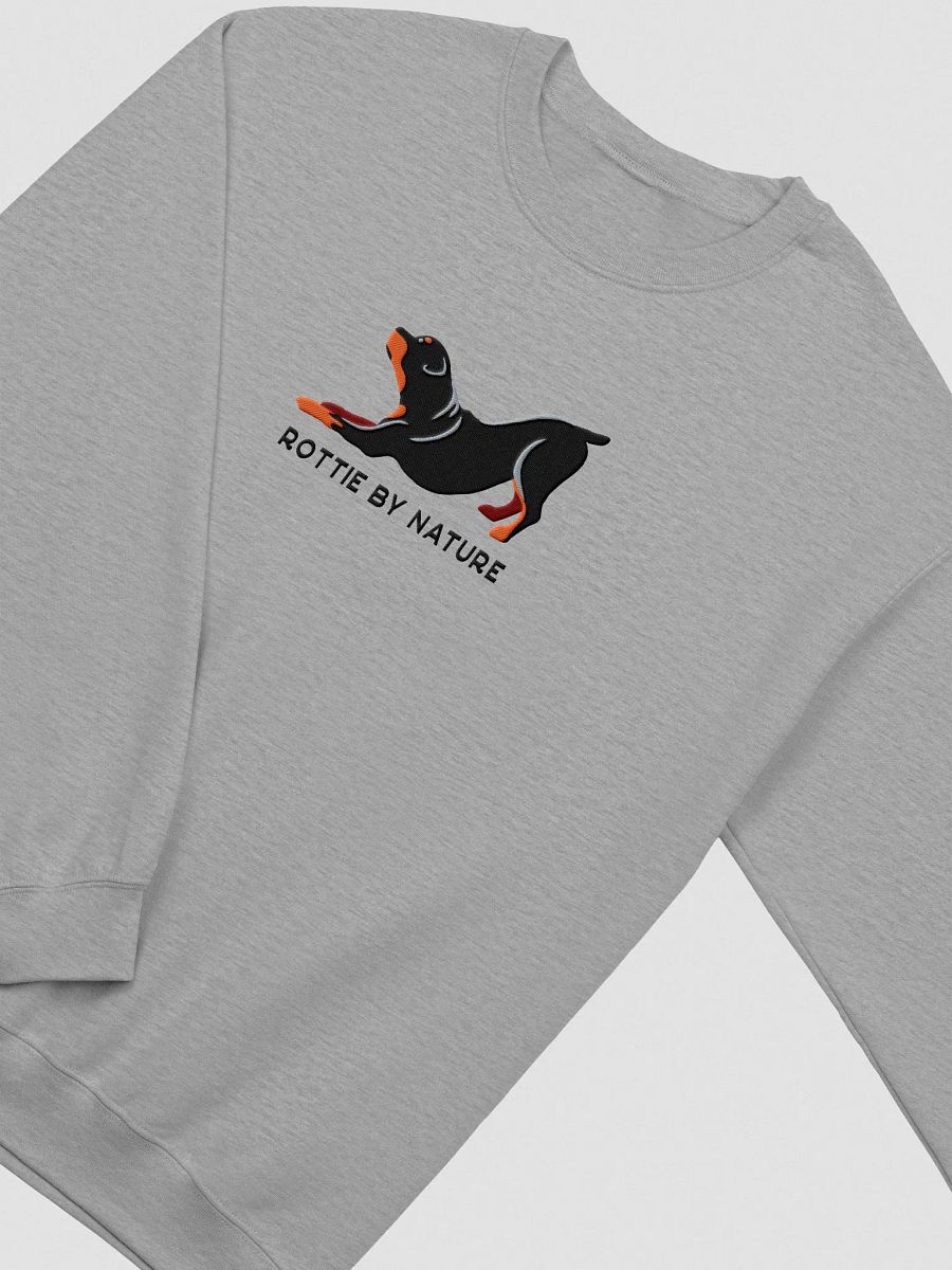 Rottie By Nature Sweatshirt (Embroidered) of a Rottweiler product image (5)