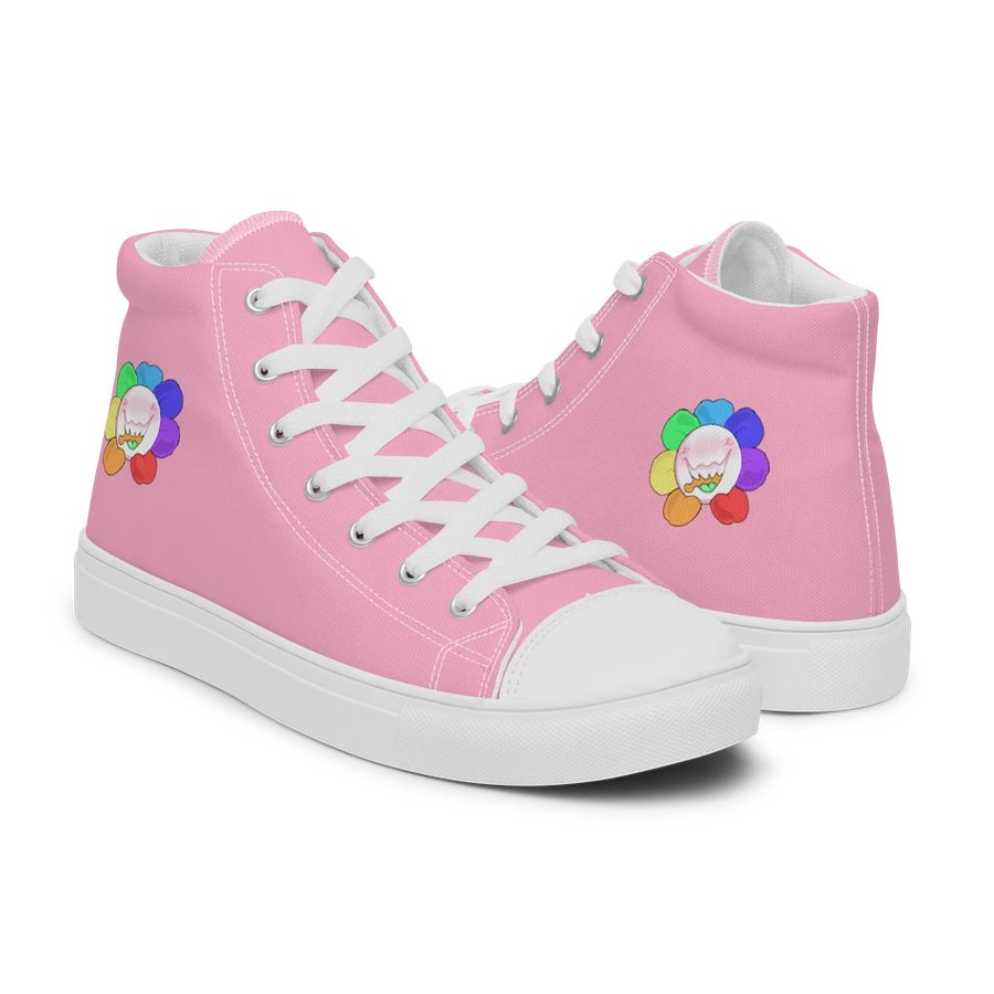 Pastel Pink and White Flower Sneakers product image (44)