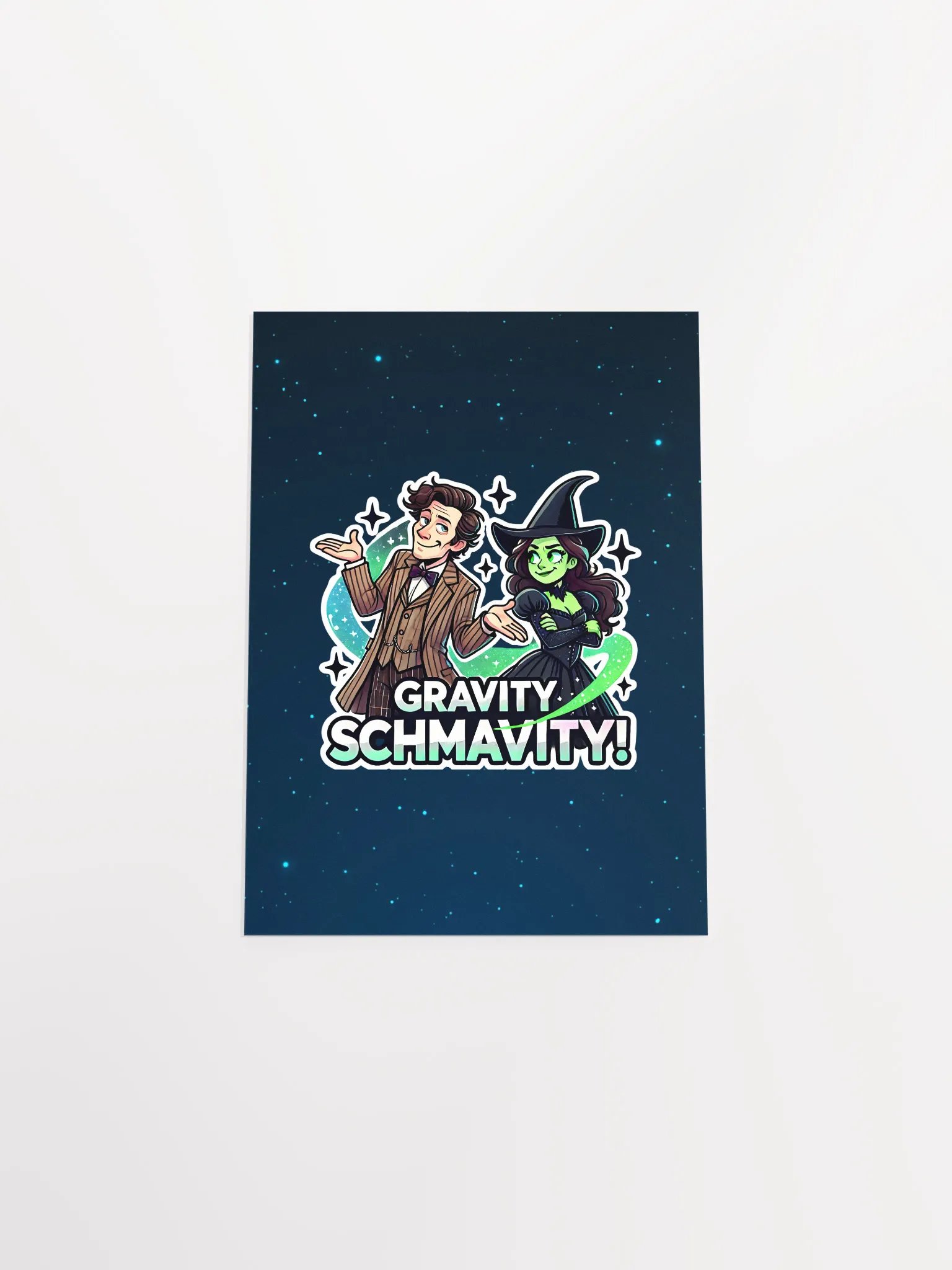 Defying Gravity Schmavity Poster – Enhanced Matte Broadway x Sci-Fi Mashup Wall Art product image (30)