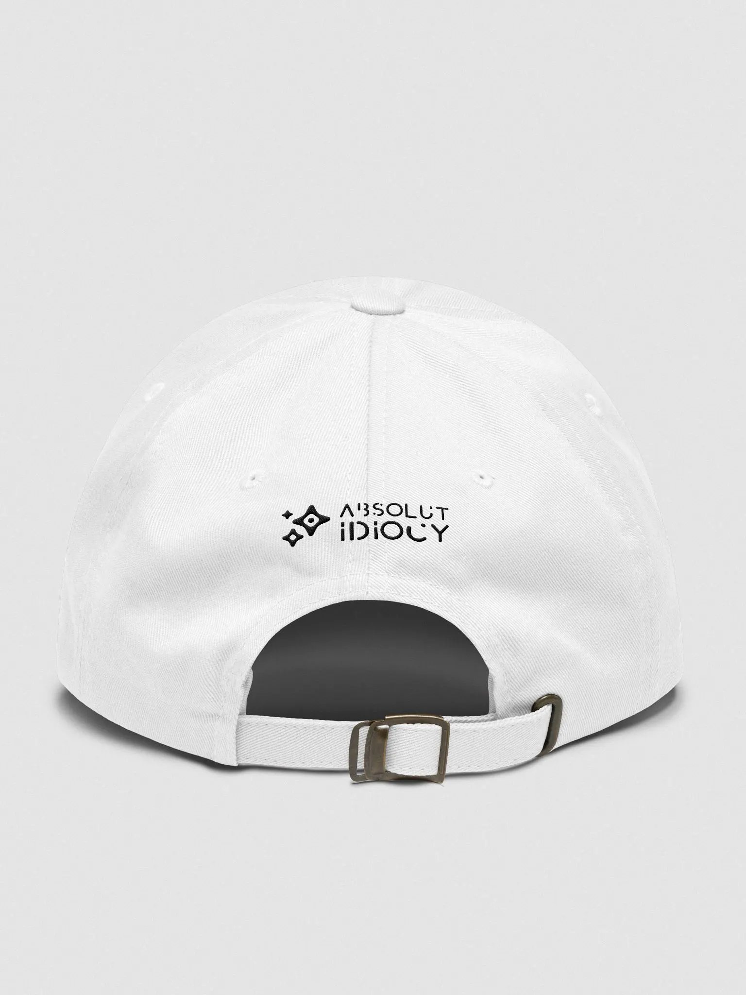 Absolut Idiocy Dad Hat - F✨ck Generative AI (Black Logotype) product image (2)