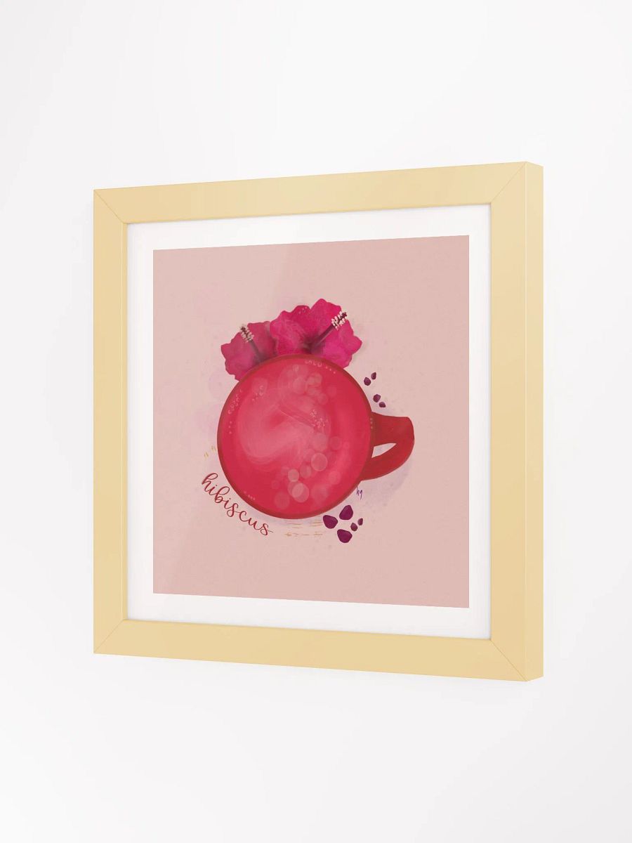 Hibiscus Herbal Tea Framed Poster - Pink product image (1)