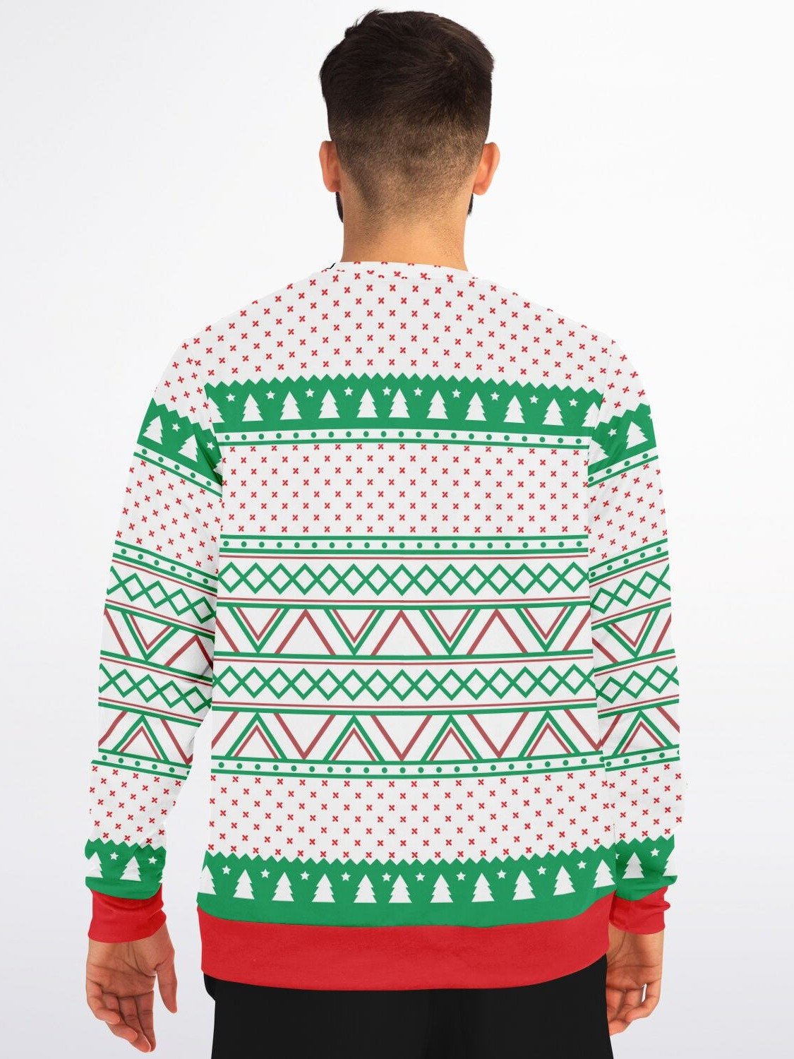 "I Don't Believe In You Either" Sarcastic Santa Ugly Christmas Sweater | Funny Holiday Sweatshirt product image (6)