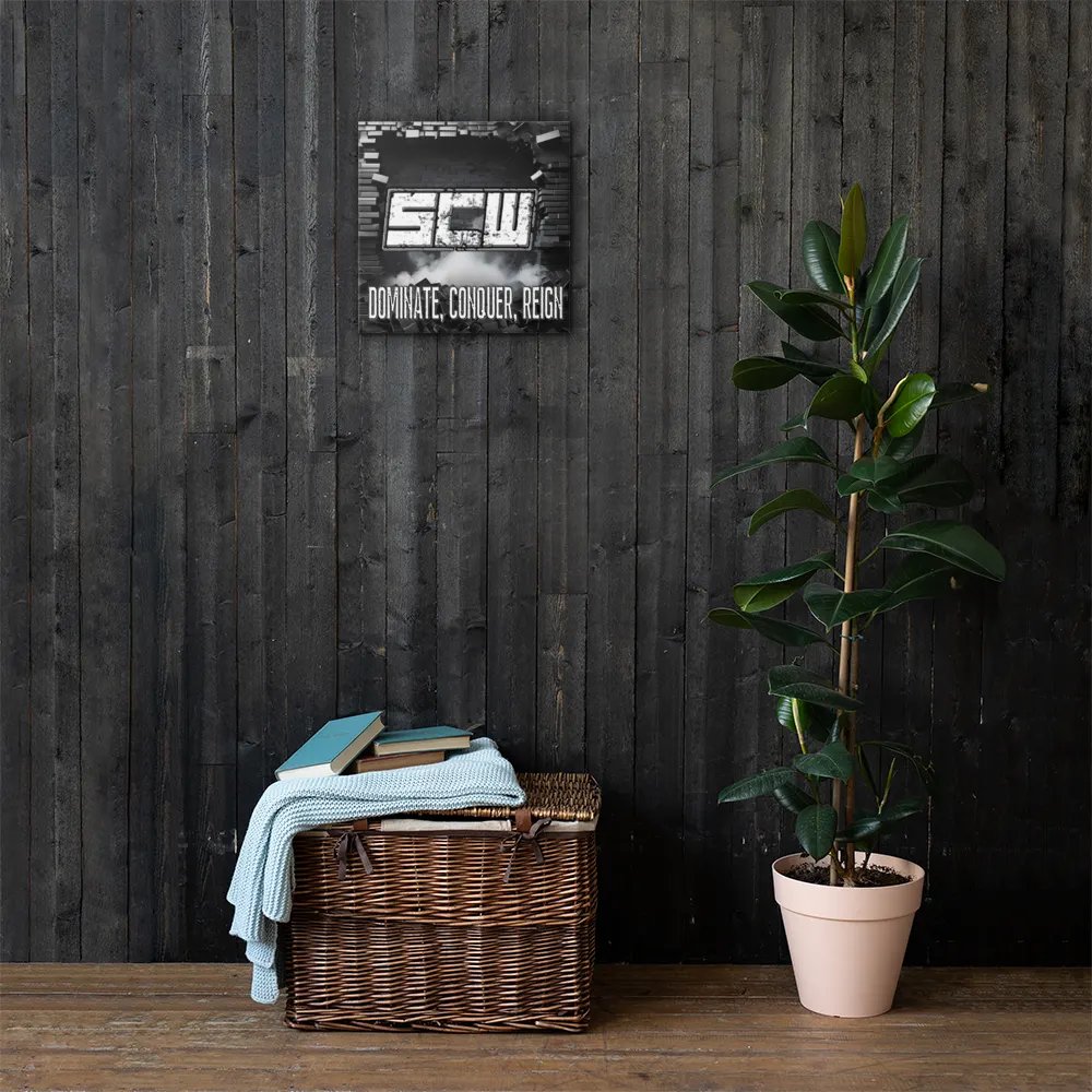 SCW Logo and Mantra Canvas Poster product image (3)