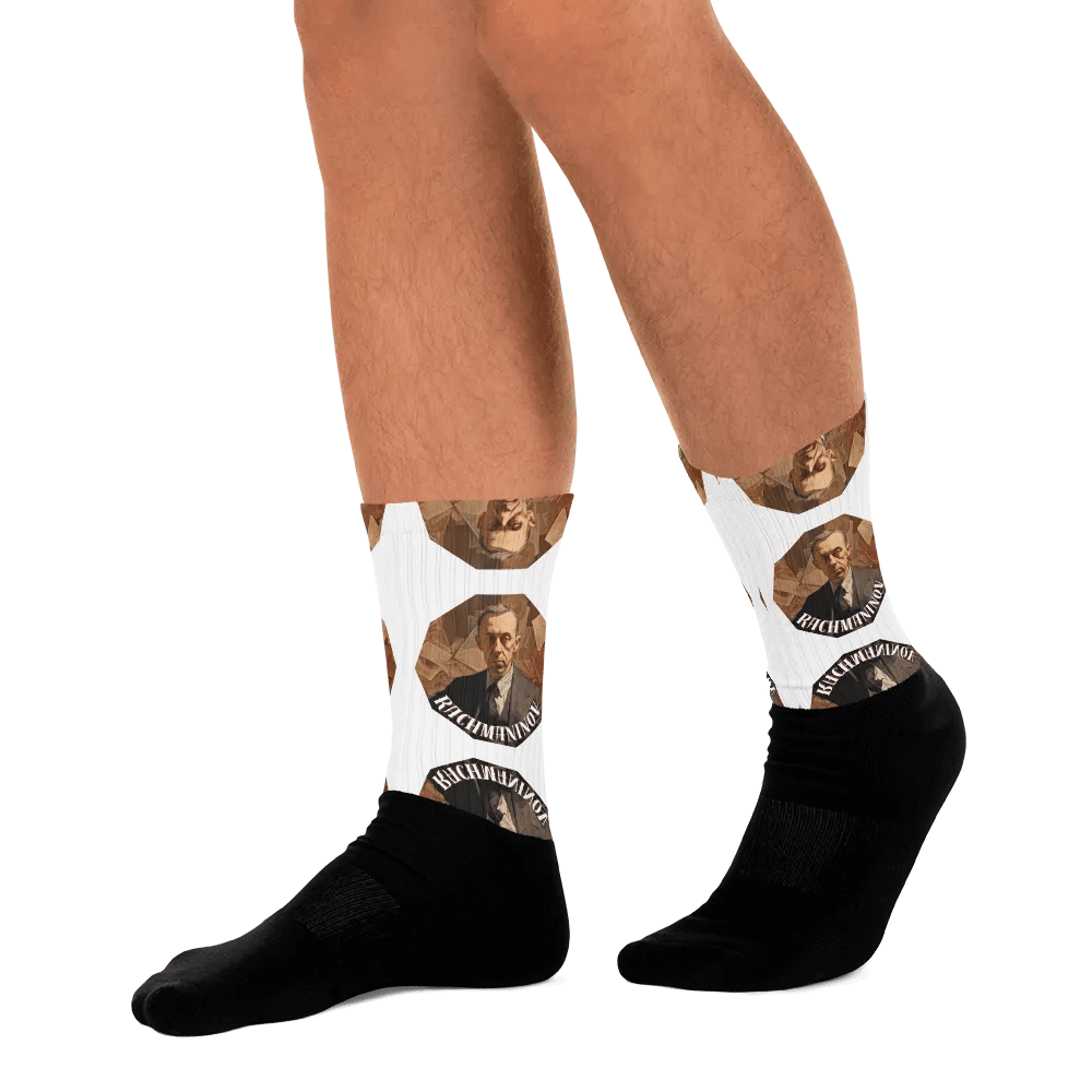 Sergej Rachmaninov - Oil Painting Portrait | Socks product image (10)