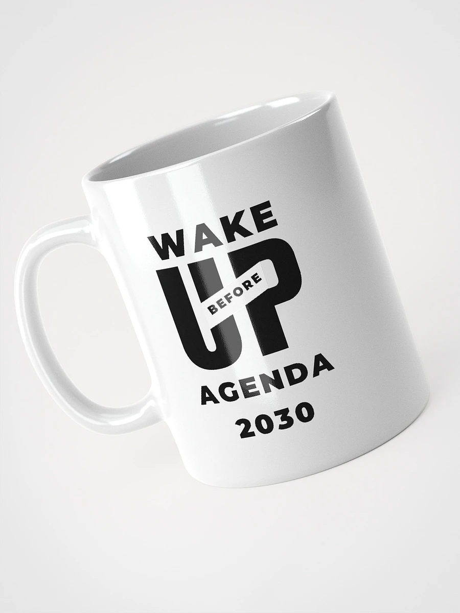 White Mug Wake Up Before Agenda 2030 product image (5)