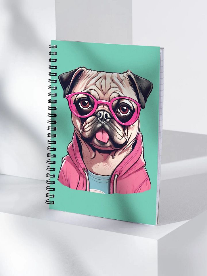 Geeky Pug Spiral Notebook product image (1)