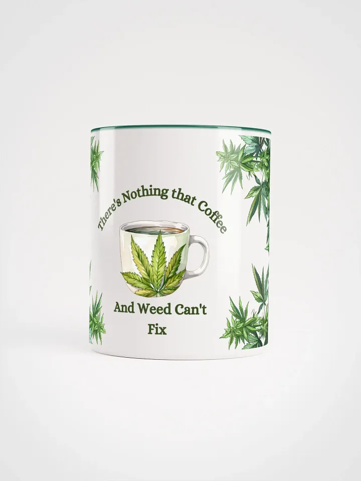 Vibrant Cannabis Leaf and Coffee Lovers Mug product image (1)
