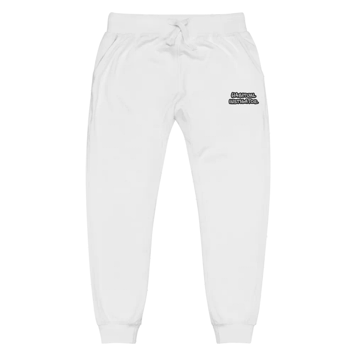 HABITUAL INSTIGATOR (bubble design 2) embroidered fleece joggers product image (2)