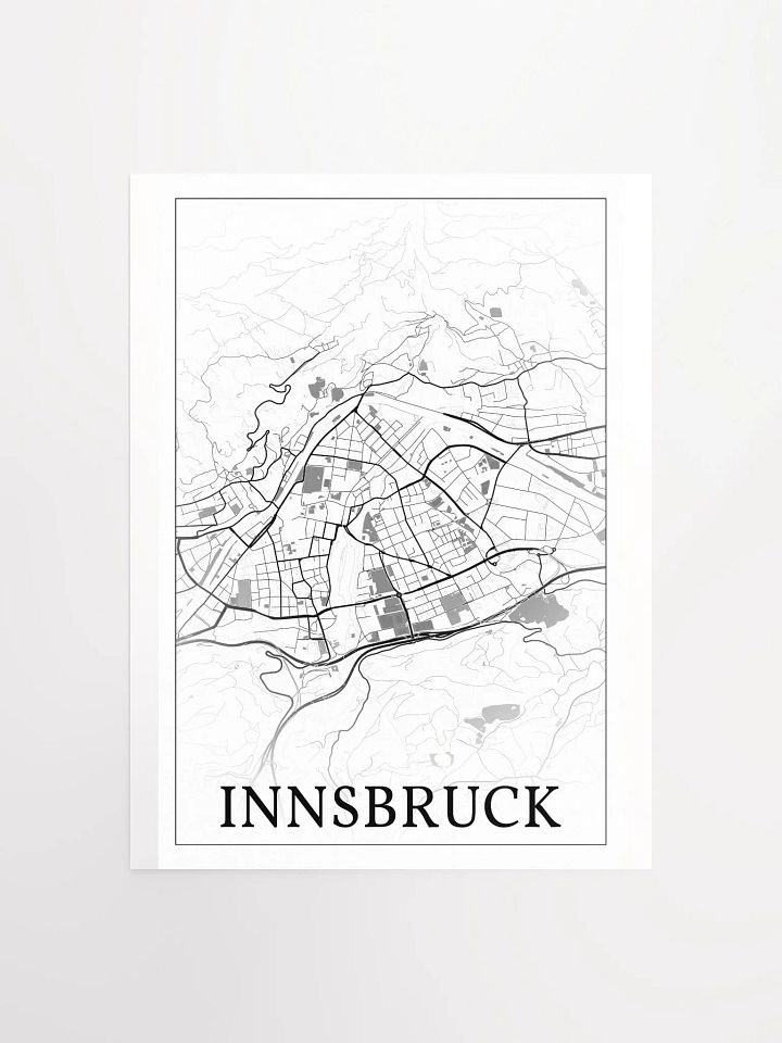 Innsbruck, Austria, city map print product image (5)