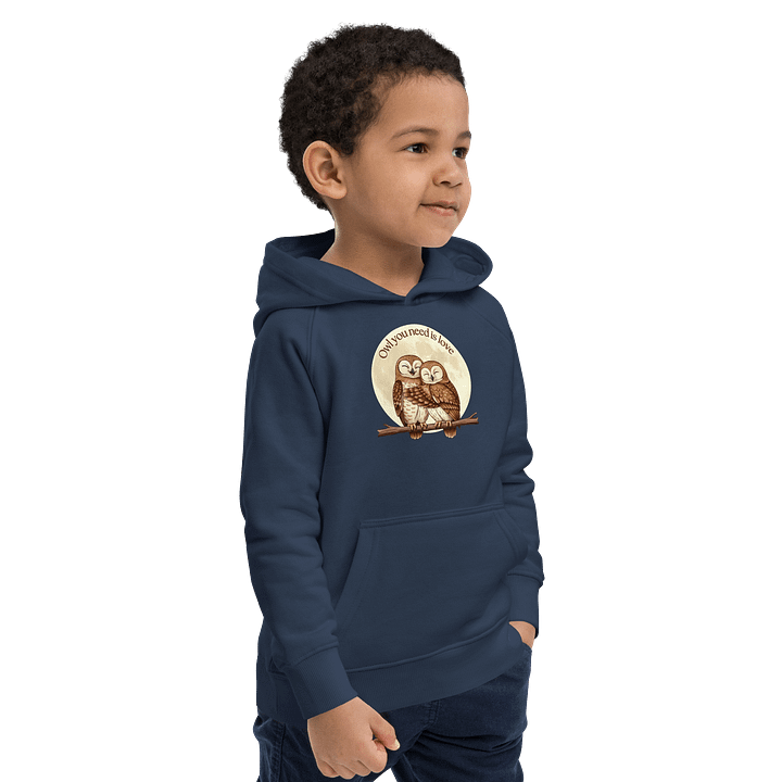 Owl Love, Kids Eco Hoodie product image (2)