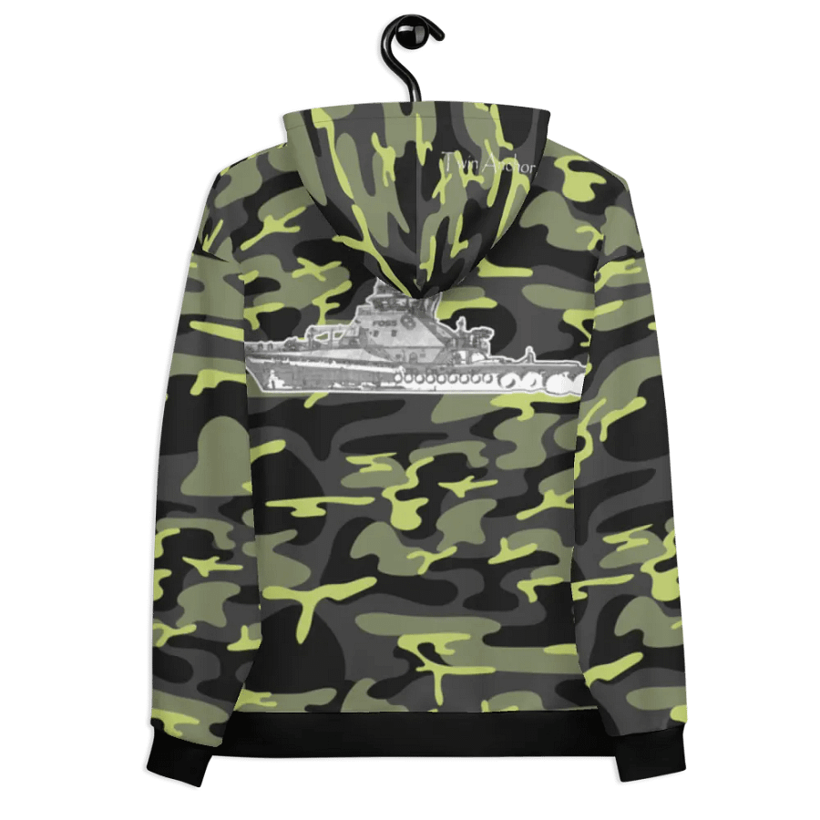 Green Camouflage Foss tug Sketch Hoodie product image (10)