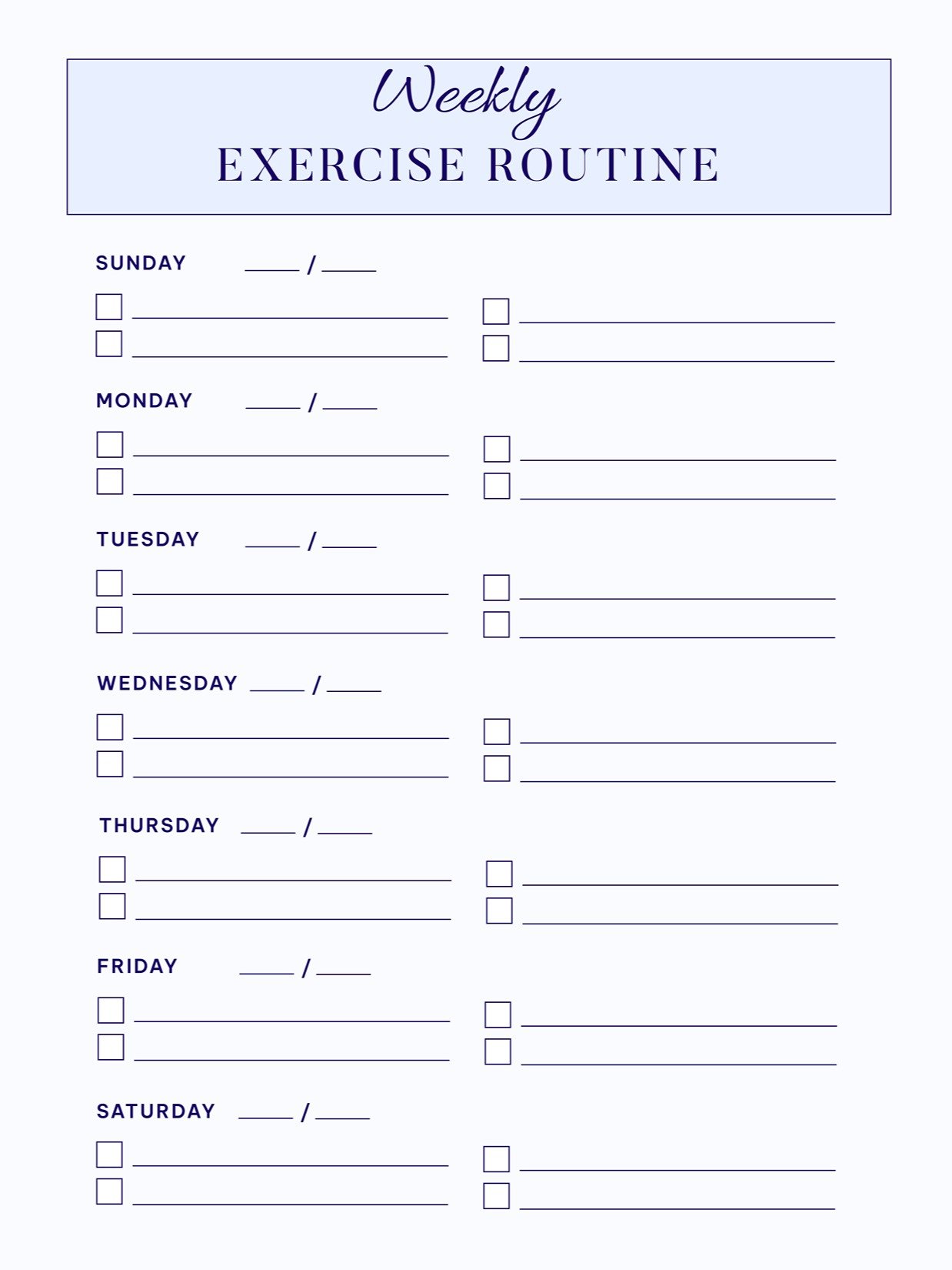 6 Piece Daily Planner Set (Blue) product image (6)